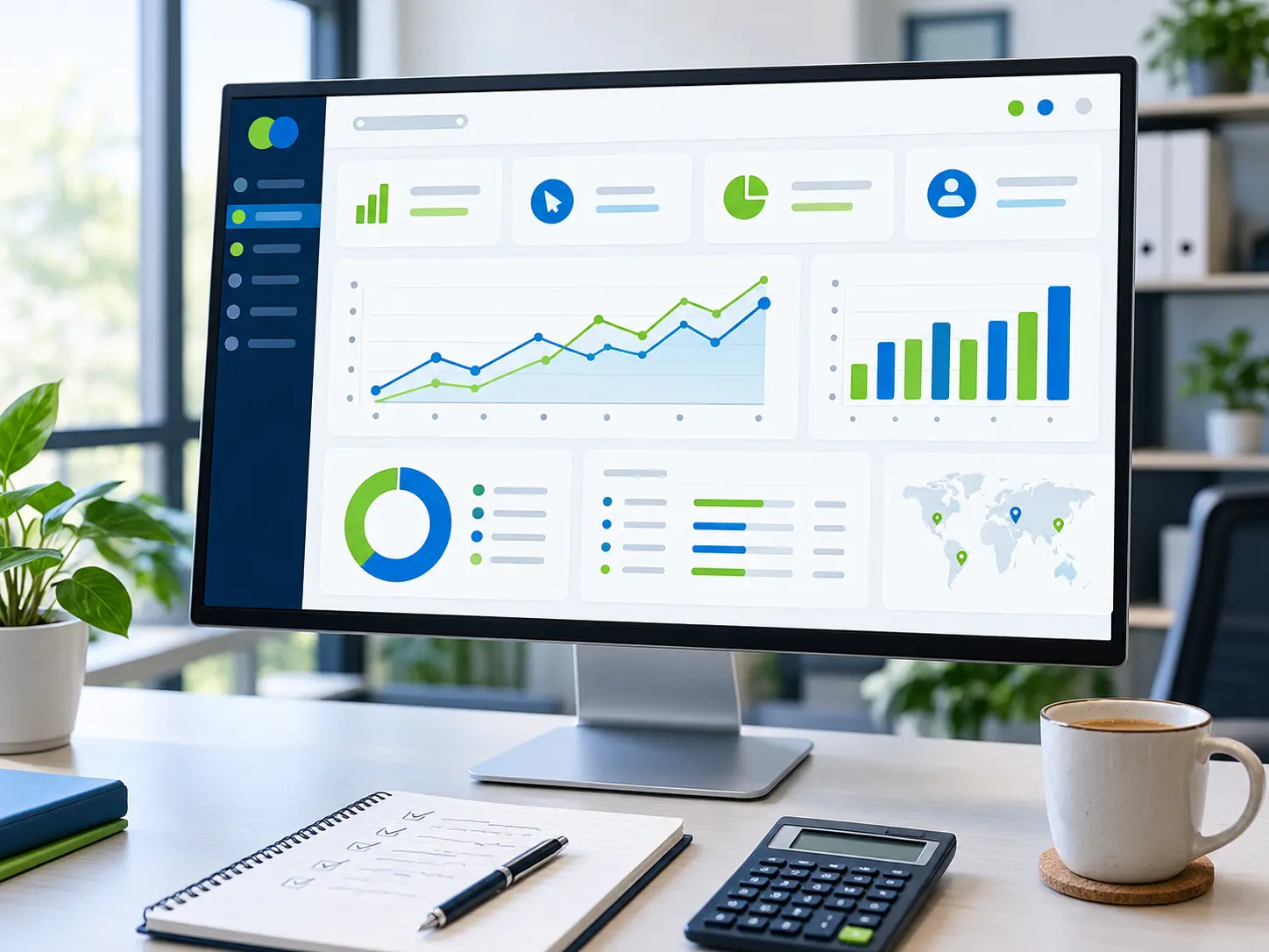 Ad campaign dashboard showing leads and cost per lead